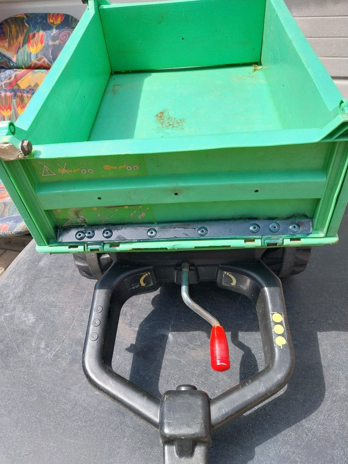 Rolly toys kar met kiepfunctie (Bieden), Ophalen, Gebruikt, Overige merken, Met kar of aanhanger