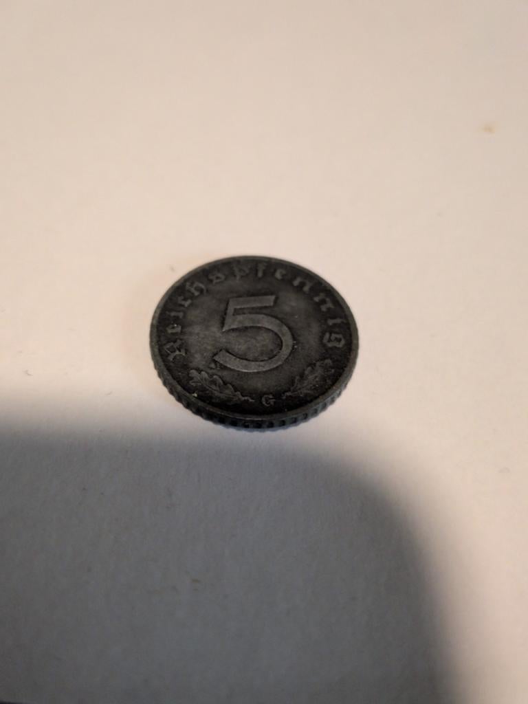 Zeldzame 5 Reichspfennig munt uit 1940, Ophalen of Verzenden, Losse munt