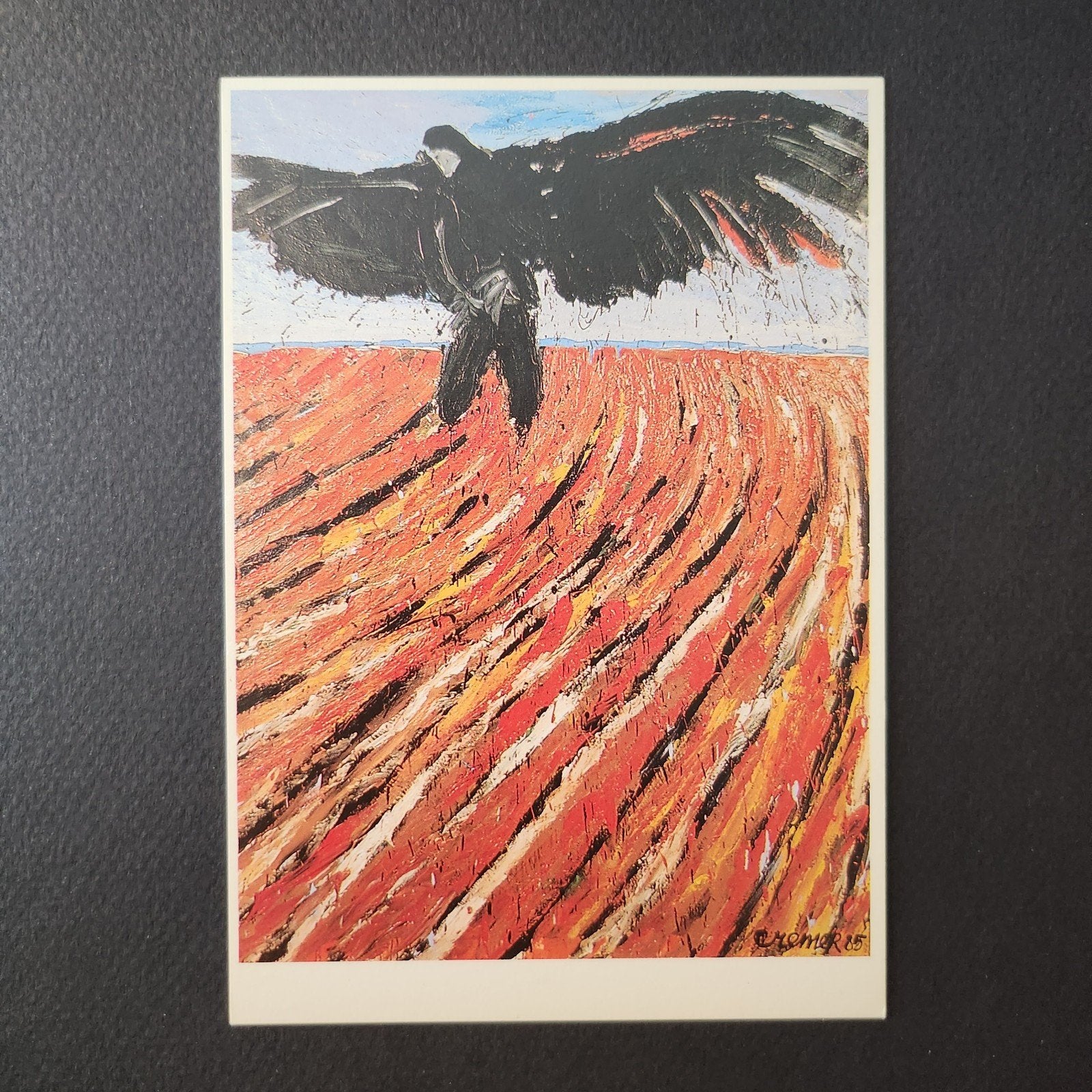 A1 Kunstkaart Jan Cremer - Adelaar Veen - Olieverf op linnen, Verzenden, 1980 tot heden, Ongelopen, Cultuur en Media