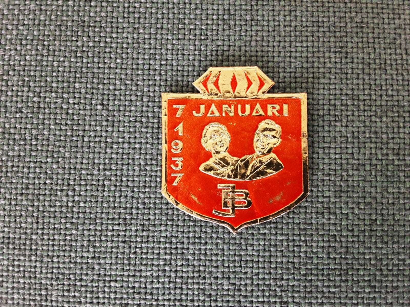 Sluitzegel Juliana Bernhard 1937 huwelijk JB, Ophalen of Verzenden, Gebruikt