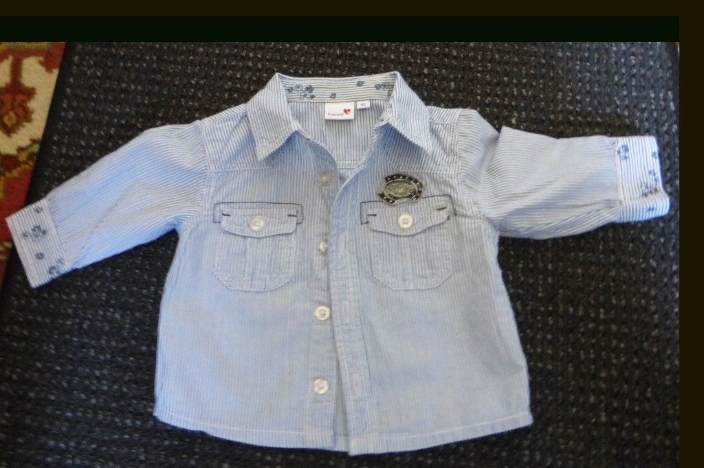 jongens blouse,  maat: 62, Kinderen en Baby's, Babykleding | Maat 62, Gebruikt, Ophalen of Verzenden, Jongetje, Overhemdje of Bloesje