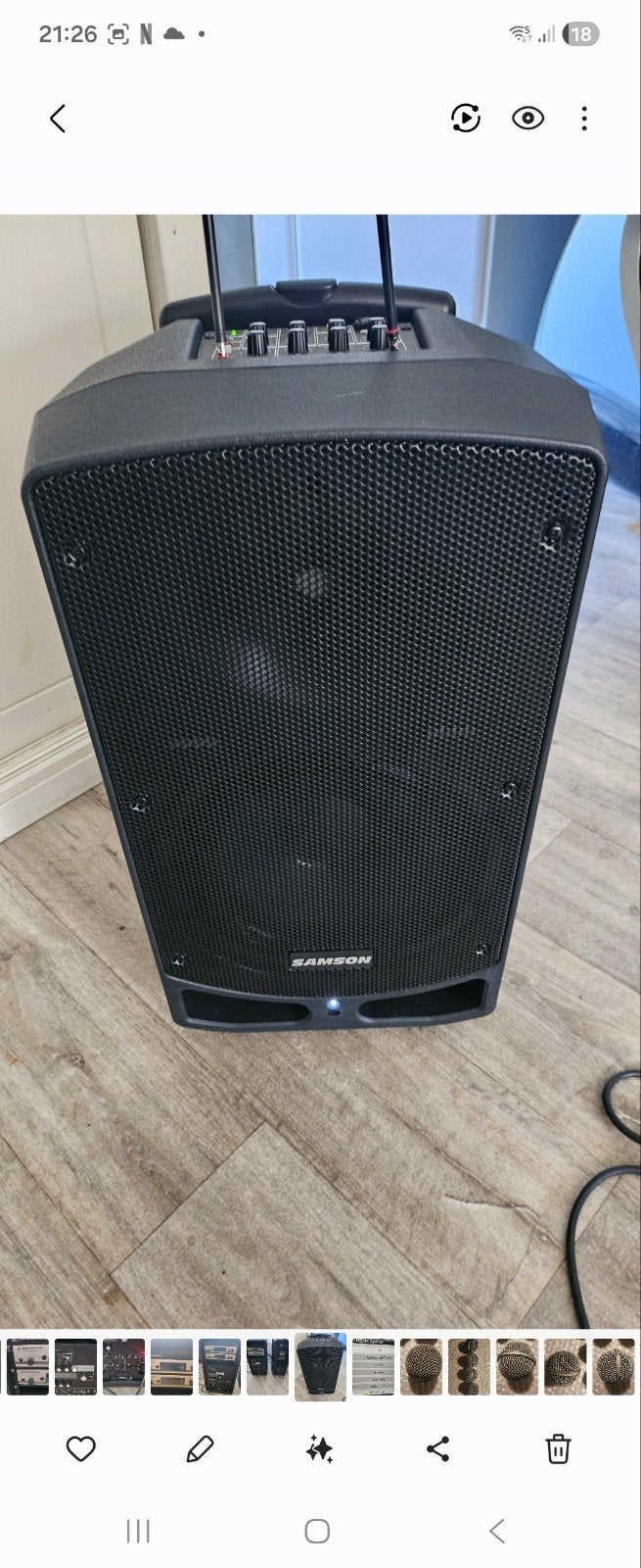 Samson expedition xp310w, Zo goed als nieuw, 120 watt of meer, Center speaker, Ophalen