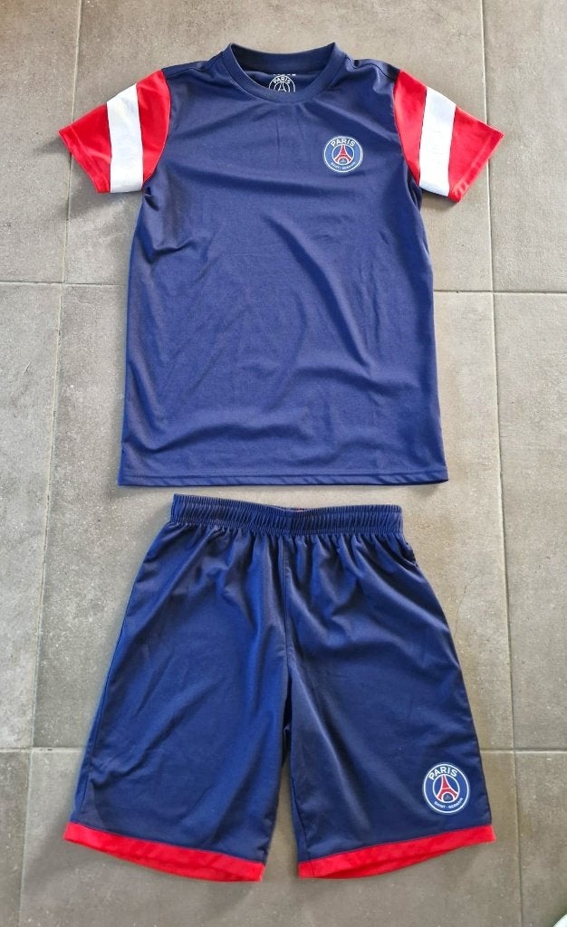Blauw PSG voetbaltenue Paris Saint-Germain maat 164 NIEUW!, Paris saint germain, Jongen of Meisje, Ophalen of Verzenden, Nieuw
