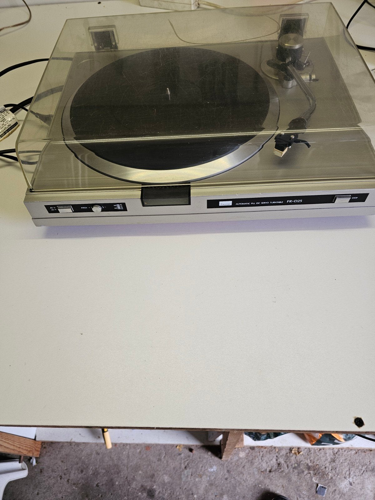 Sansui FR-D25 Platenspeler met Pitch Control, Gebruikt, Pitch-regelaar, Platenspeler, Ophalen