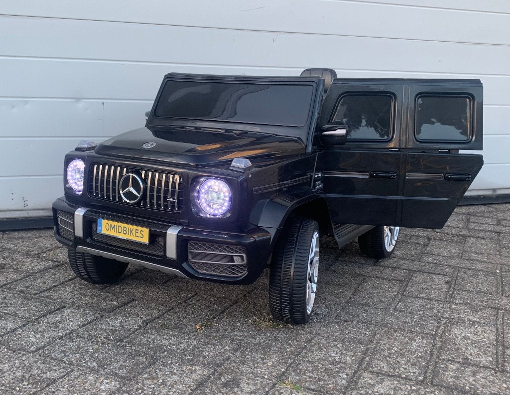 Mercedes G63 AMG 12v Metallic zwart Bluetooth / Afst. NIEU, Ophalen of Verzenden, Nieuw, Overige typen