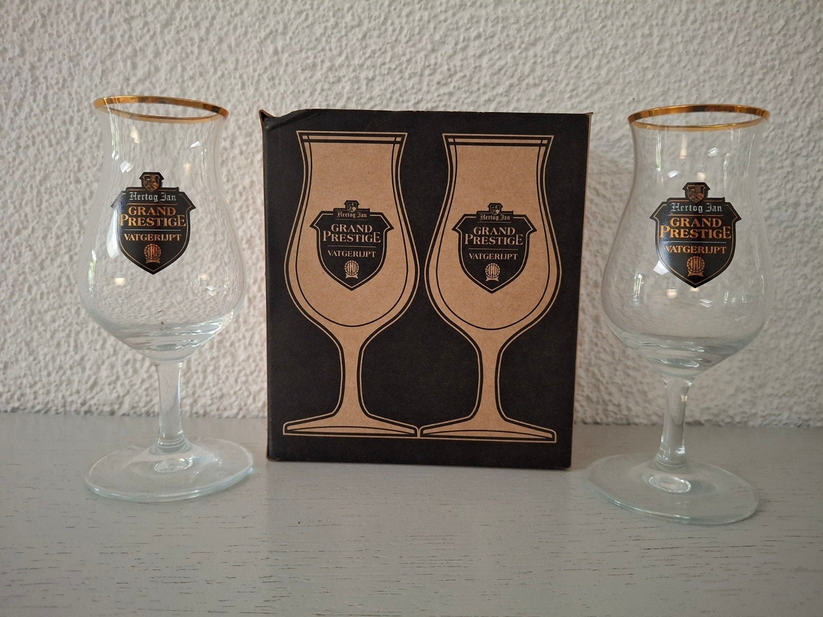 Hertog Jan Grand Prestige Vatgerijpt 2019 bierglazen(0,1ltr), Verzamelen, Biermerken, Ophalen of Verzenden, Nieuw, Glas of Glazen
