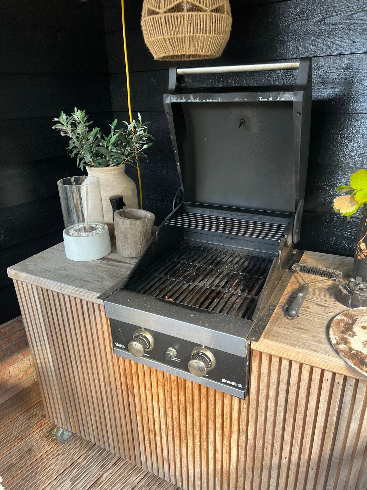 Grandhall G2 Inbouw Gas BBQ, Tuin en Terras, Ophalen, Gebruikt