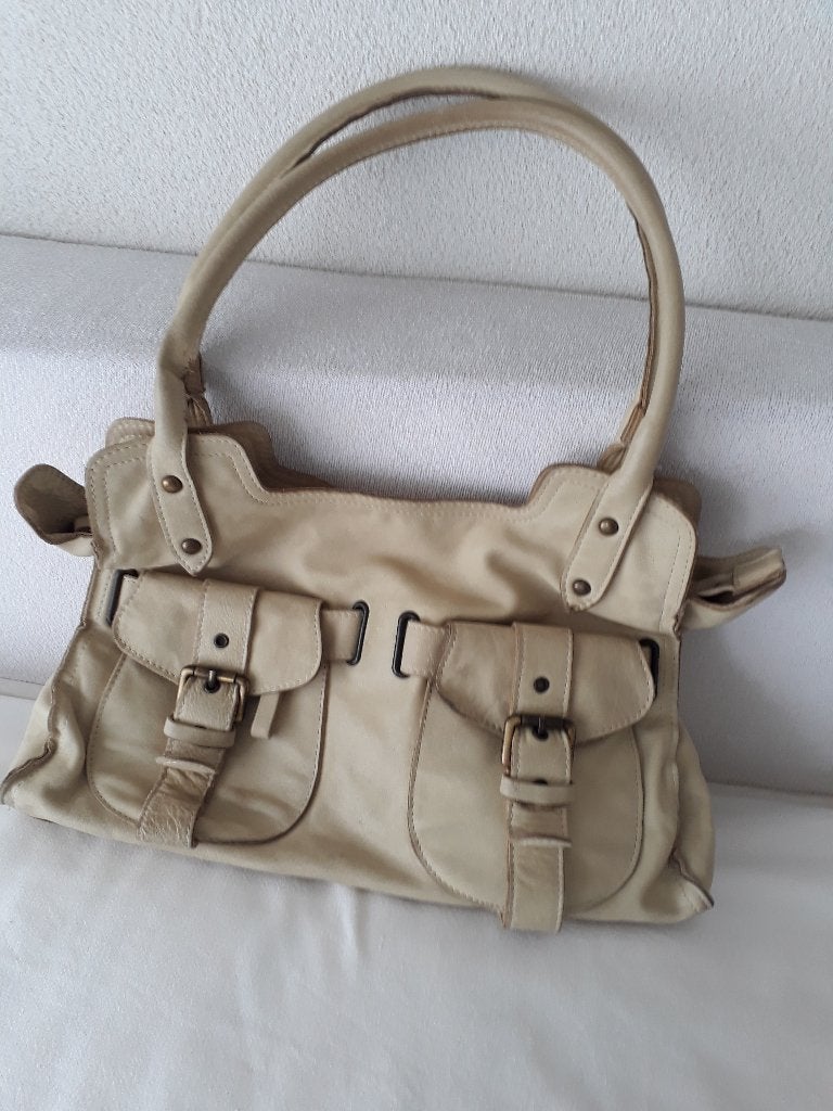 soepel leren handtas / shopper van By Bios., Sieraden, Tassen en Uiterlijk, Tassen | Damestassen, Zo goed als nieuw, Shopper, Overige kleuren