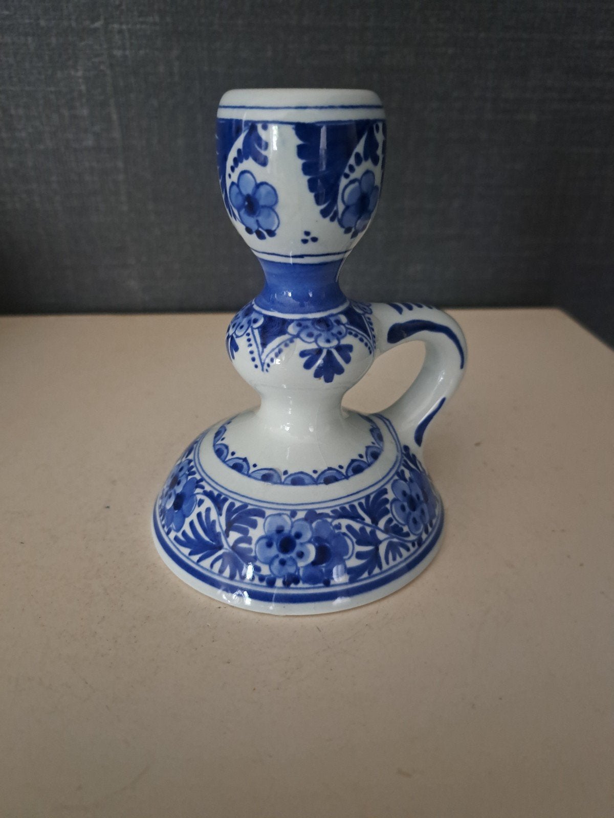 Kandelaar van de porseleine fles delft, Antiek en Kunst, Ophalen of Verzenden