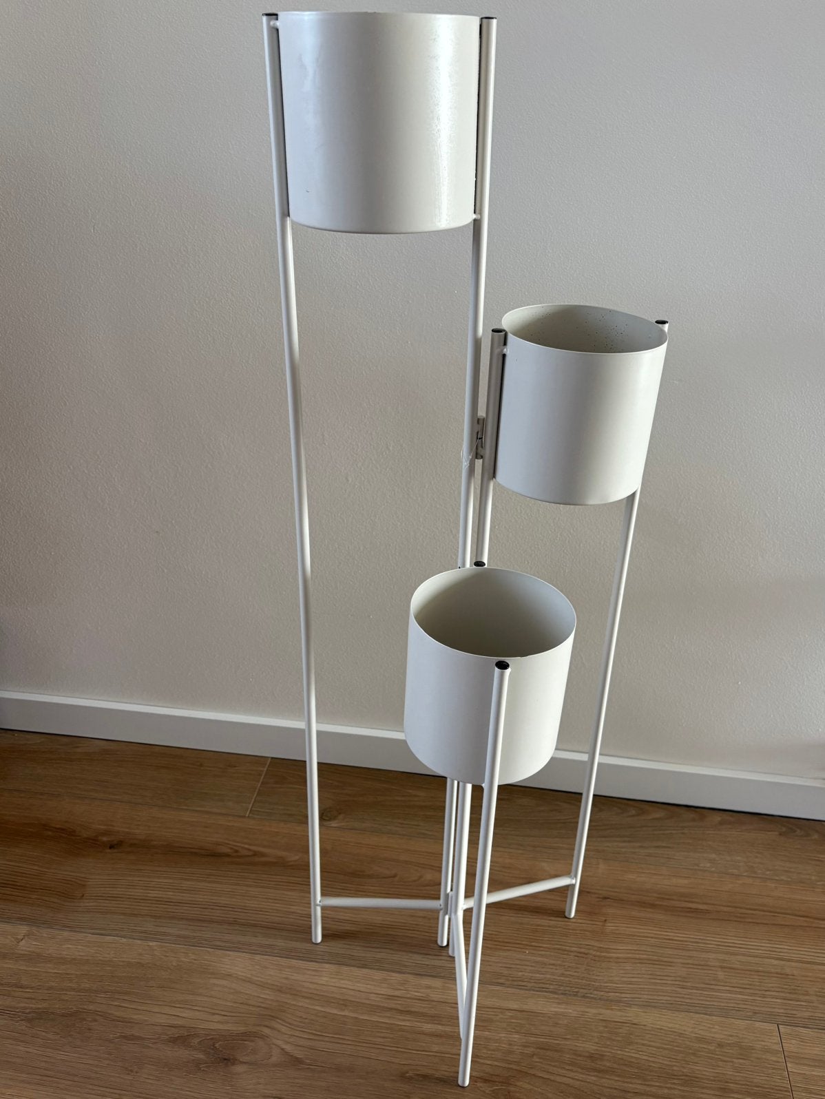 Plantenstandaard – gebroken wit – 90x30x30 - planten pot, Tuin en Terras, Ophalen, Minder dan 30 cm, Minder dan 60 cm, Rond