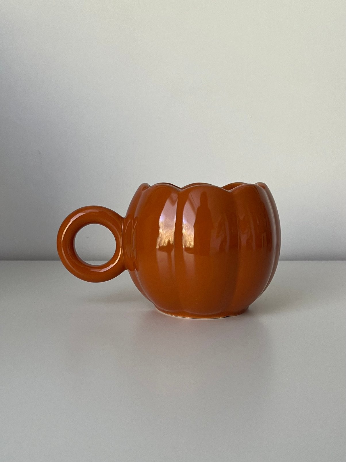 Oranje pompoen mok/halloween mok, Hema, Verzenden, Mok, Zo goed als nieuw