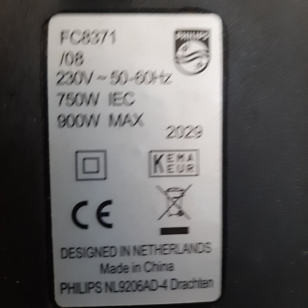 stofzuiger, Ophalen, Zo goed als nieuw, Geschikt voor harde vloeren, Minder dan 1200 watt
