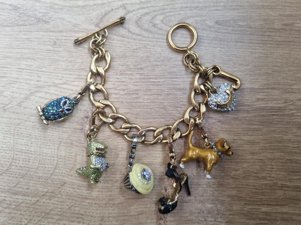 Juicy Coture Charm Bracelet met 5 charms, Ophalen of Verzenden, Nieuw
