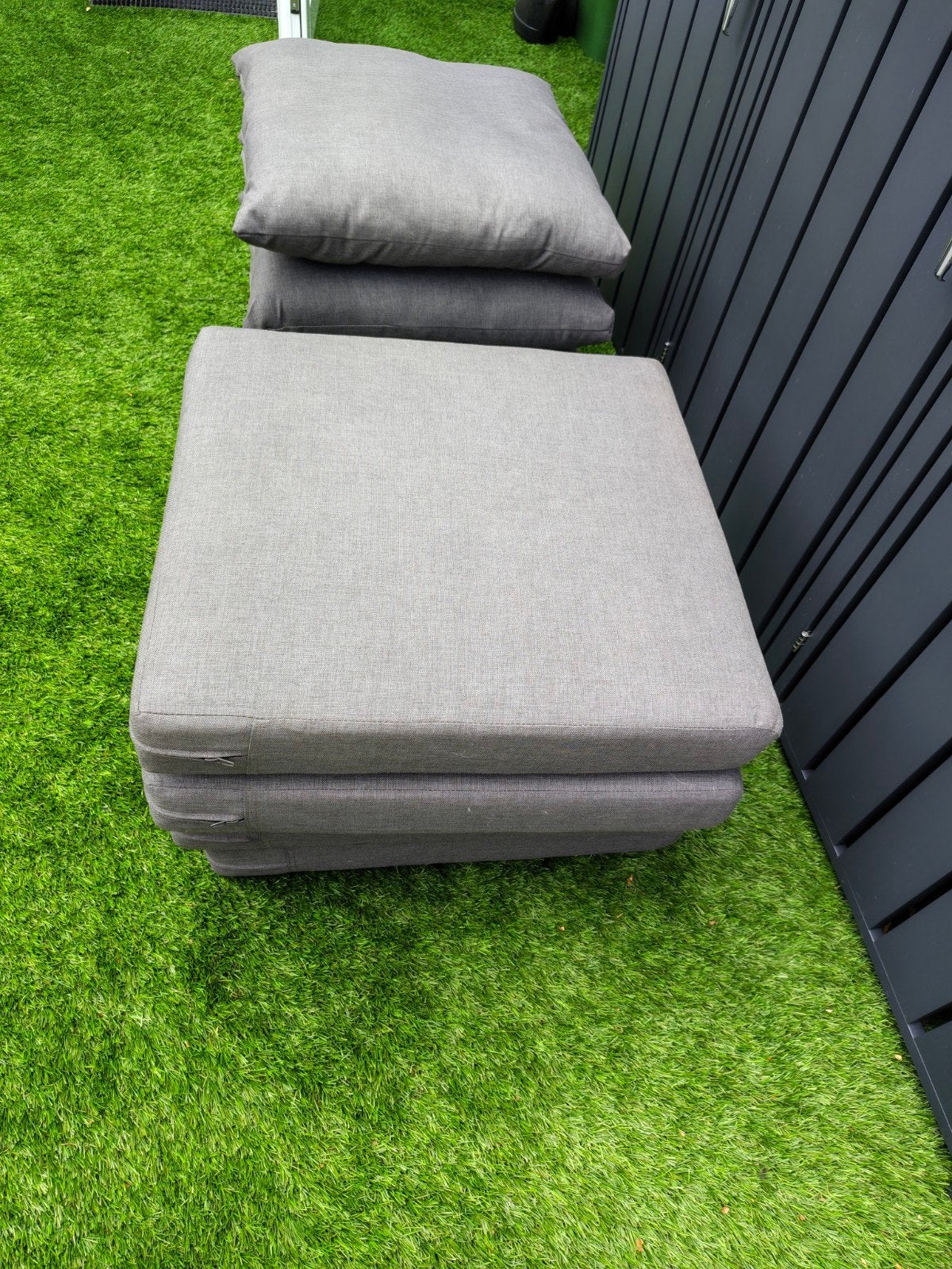 Loungeset Kussens 60x60 Antraciet/grijs, Tuin en Terras, Tuinmeubel-accessoires, Ophalen, Zo goed als nieuw