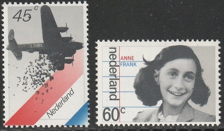 Nederland 1980 1198/1199 Voedseldropping & Anne Frank Postfr, Ophalen of Verzenden, Na 1940, Postfris