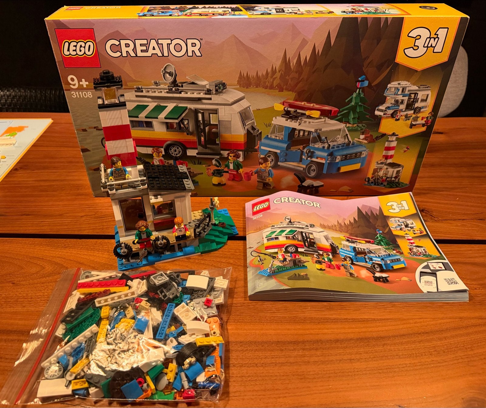 Lego Creator 31108 Caravan Kampeervakantie 3-in-1, Ophalen, Lego, Zo goed als nieuw, Compleet