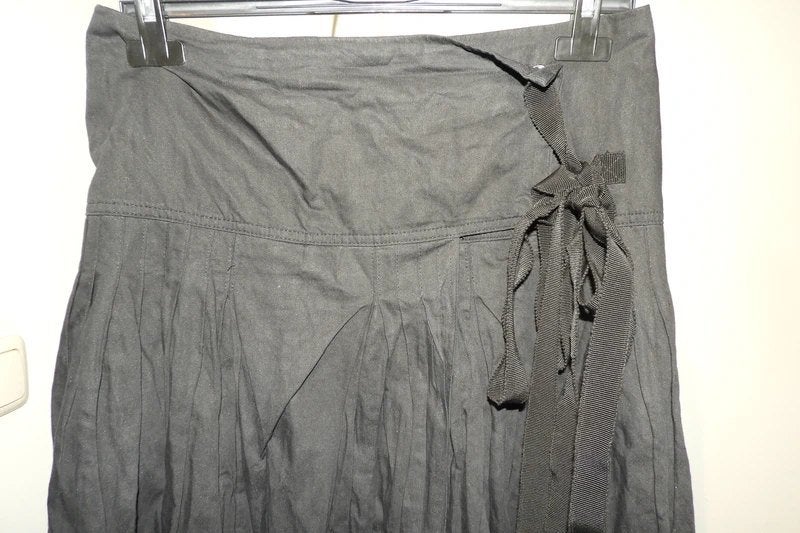 Pauw Amsterdam rok kreukel effect overslag model mt 3/40, Maat 38/40 (M), Verzenden, Zwart, Pauw