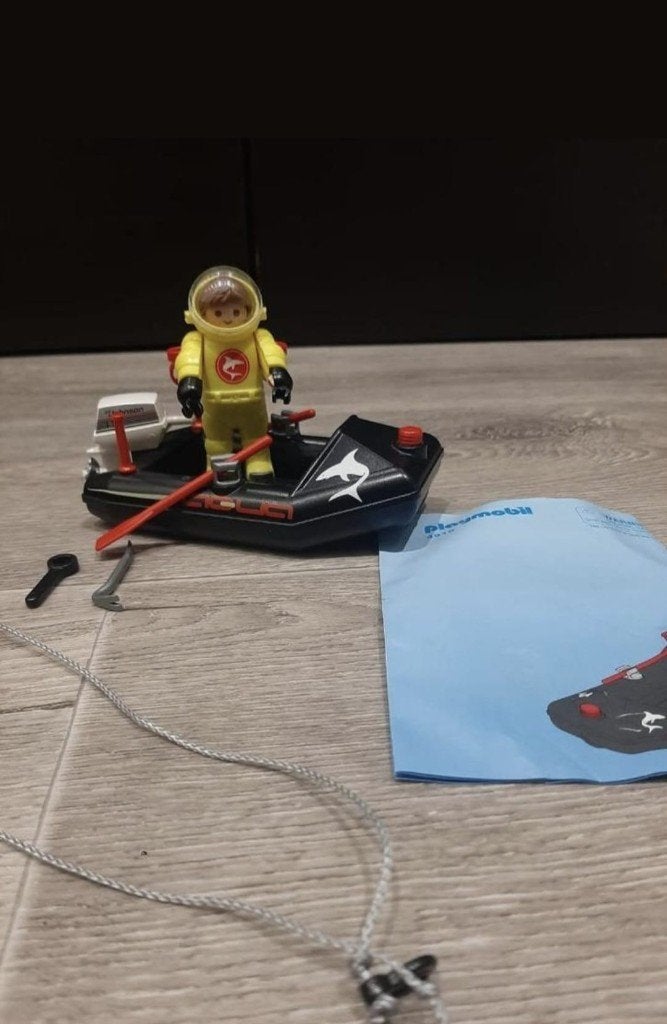 Playmobil 4910 onderwater duiker, Complete set, Ophalen of Verzenden, Zo goed als nieuw, Boot/Schip