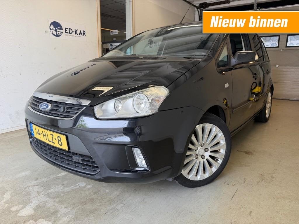 Ford C-MAX 1.8-16V Titanium Flexifuel CLIMA NAVI NAP APK 11-, Auto's, 125 pk, Gebruikt, 4 cilinders, Zwart