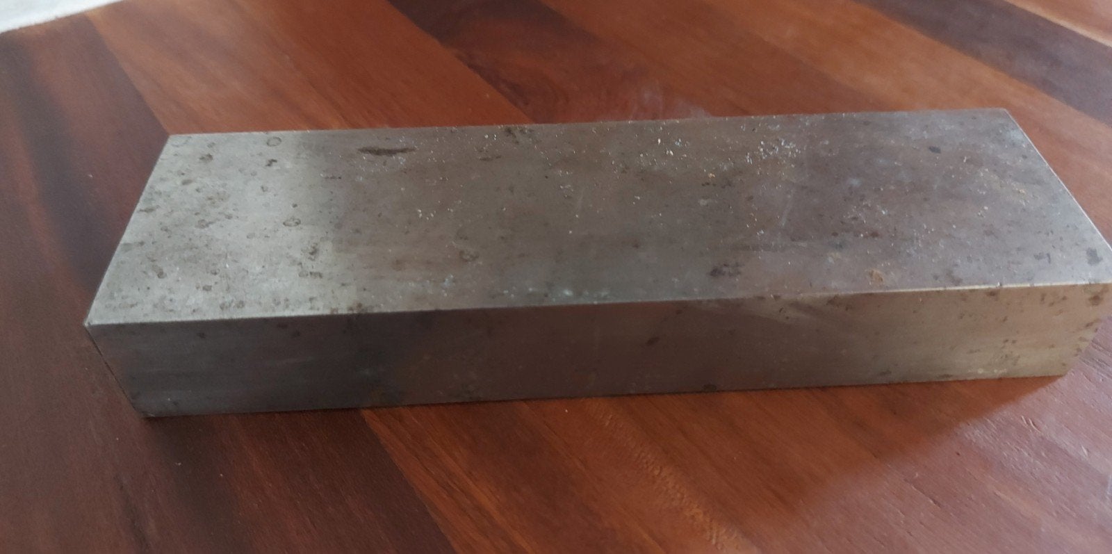 Stalen vlaktas 20 x 6 x 3, Ophalen, Gebruikt