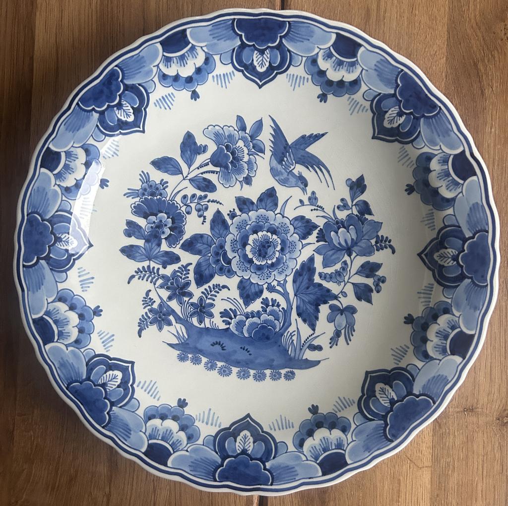 Delftsblauw bord vd Porceleyne Fles uit 1980, Ophalen of Verzenden