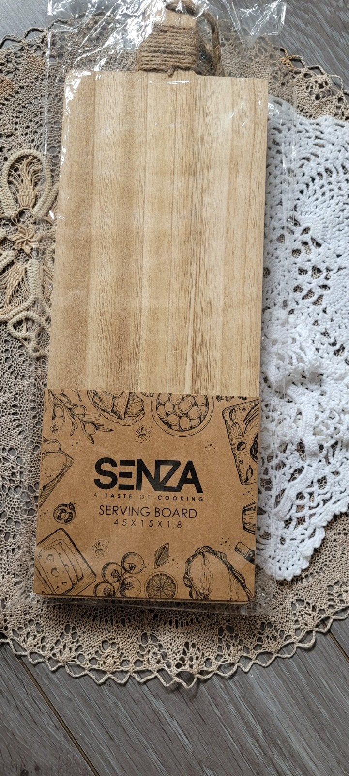 Stoere  houten Senza borrel/ plank, Ophalen of Verzenden