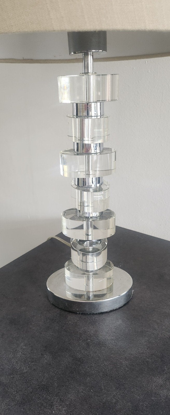 Steinhauer Kristallen Tafellamp - Modern Design, Ophalen, Steinhauer, Met kap, E27 (groot)