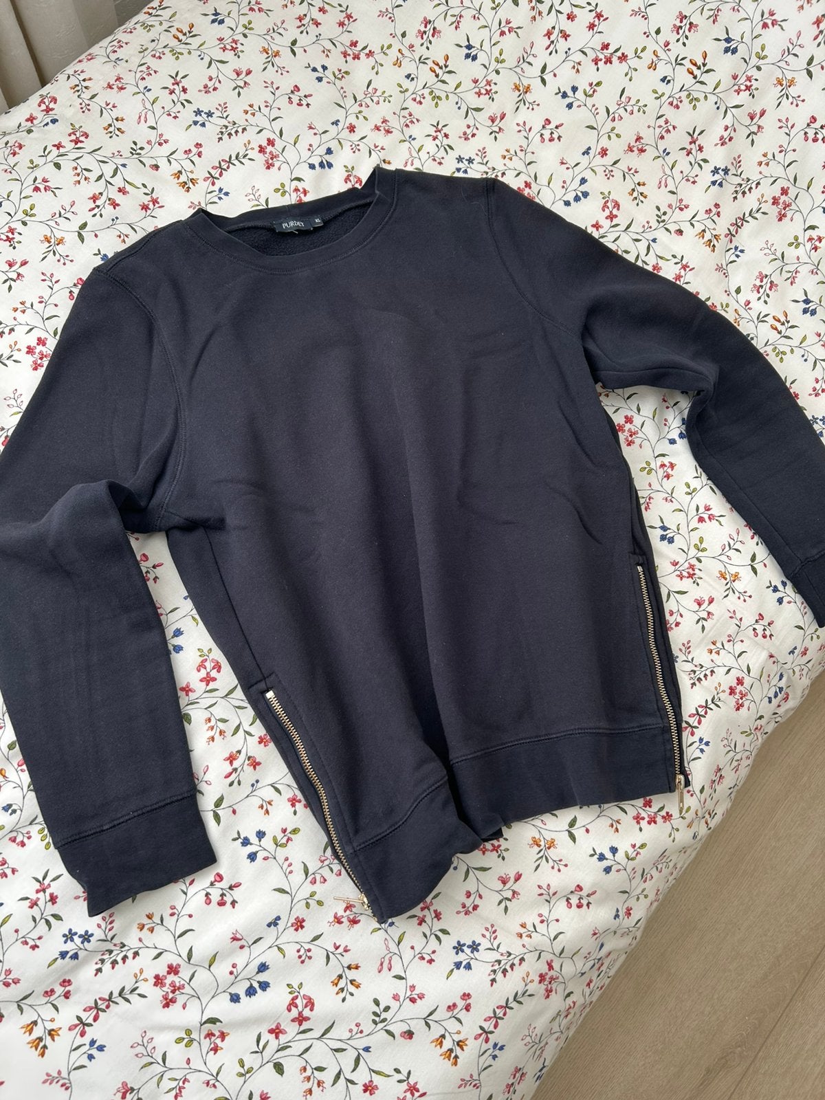Trui Purdey XL 40-42 donkerblauw, Kleding | Dames, Verzenden, Zo goed als nieuw, Maat 42/44 (L), Blauw