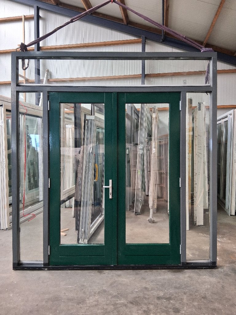 Tuindeurkozijn Hr++ bezorgen factuur mogelijk, Doe-het-zelf en Verbouw, Gebruikt, Deurkozijn, 225 cm of meer, Ophalen of Verzenden