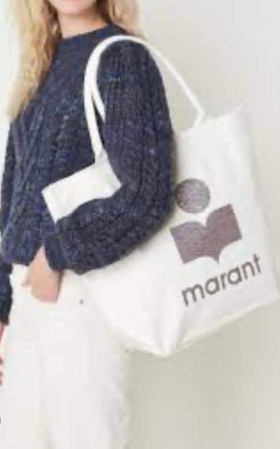 Isabel Marant Yenki tas wit/zilver, Verzenden, Nieuw, Wit, Shopper