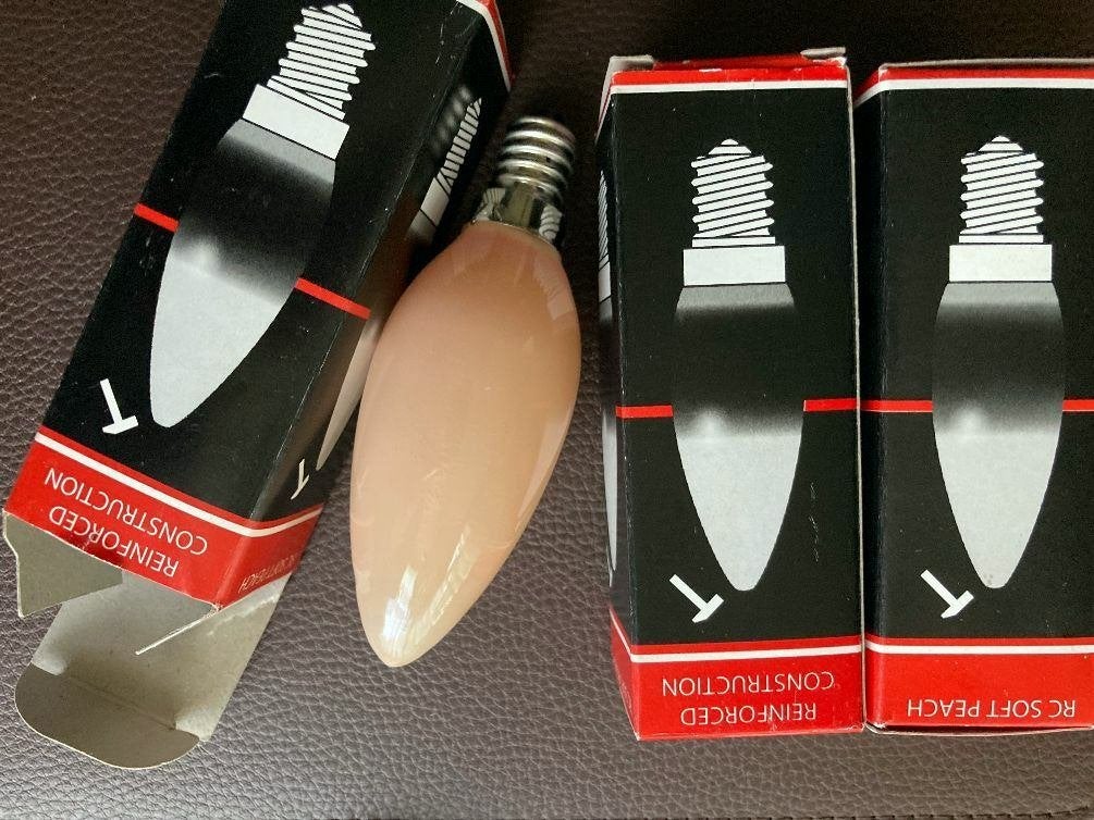 5x 15 Watt gloeilampjes in "flame" tint, Gloeilamp, Overige lichtkleuren, E14 (klein), Nieuw
