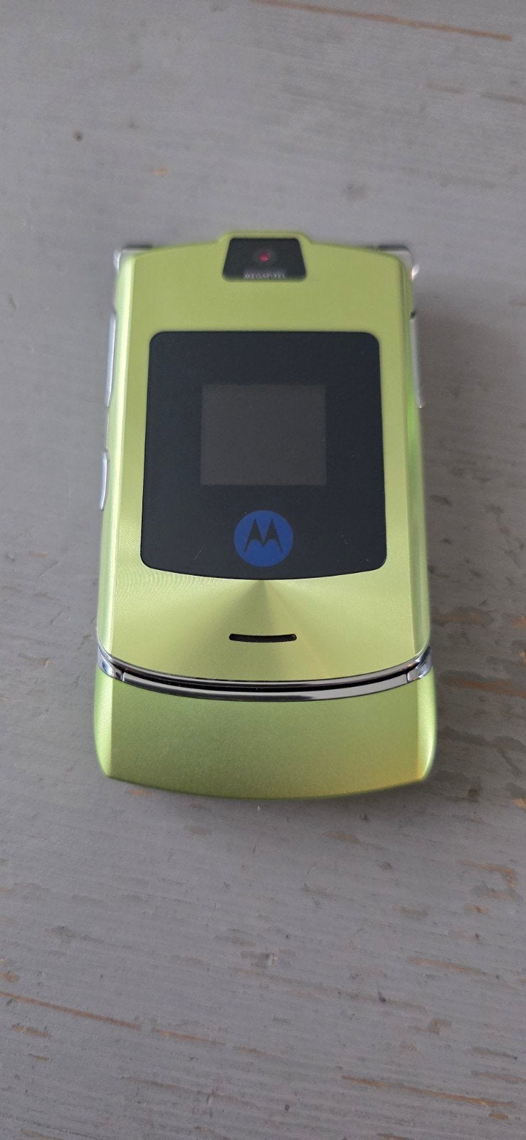 Zo goed als nieuw in doos - Motorola V3i razer - kleur groen, Ophalen, Zo goed als nieuw, 6 megapixel of meer, Groen