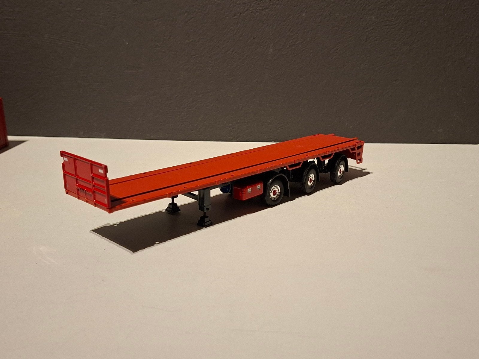 Tekno vlakke oplegger gestuurd, Ophalen of Verzenden, Bus of Vrachtwagen, Tekno