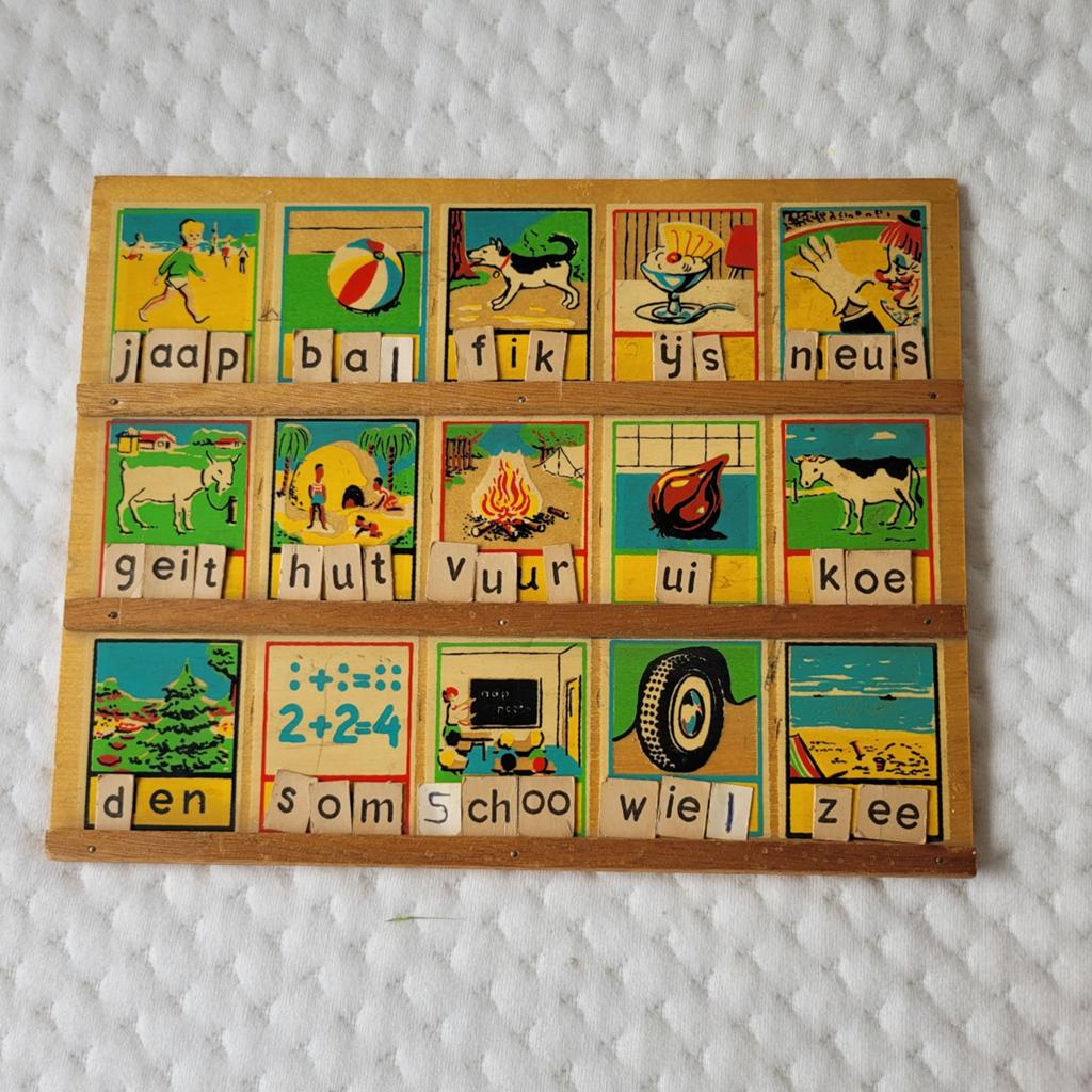 Vintage houten leesplankje van Simplex, Ophalen of Verzenden