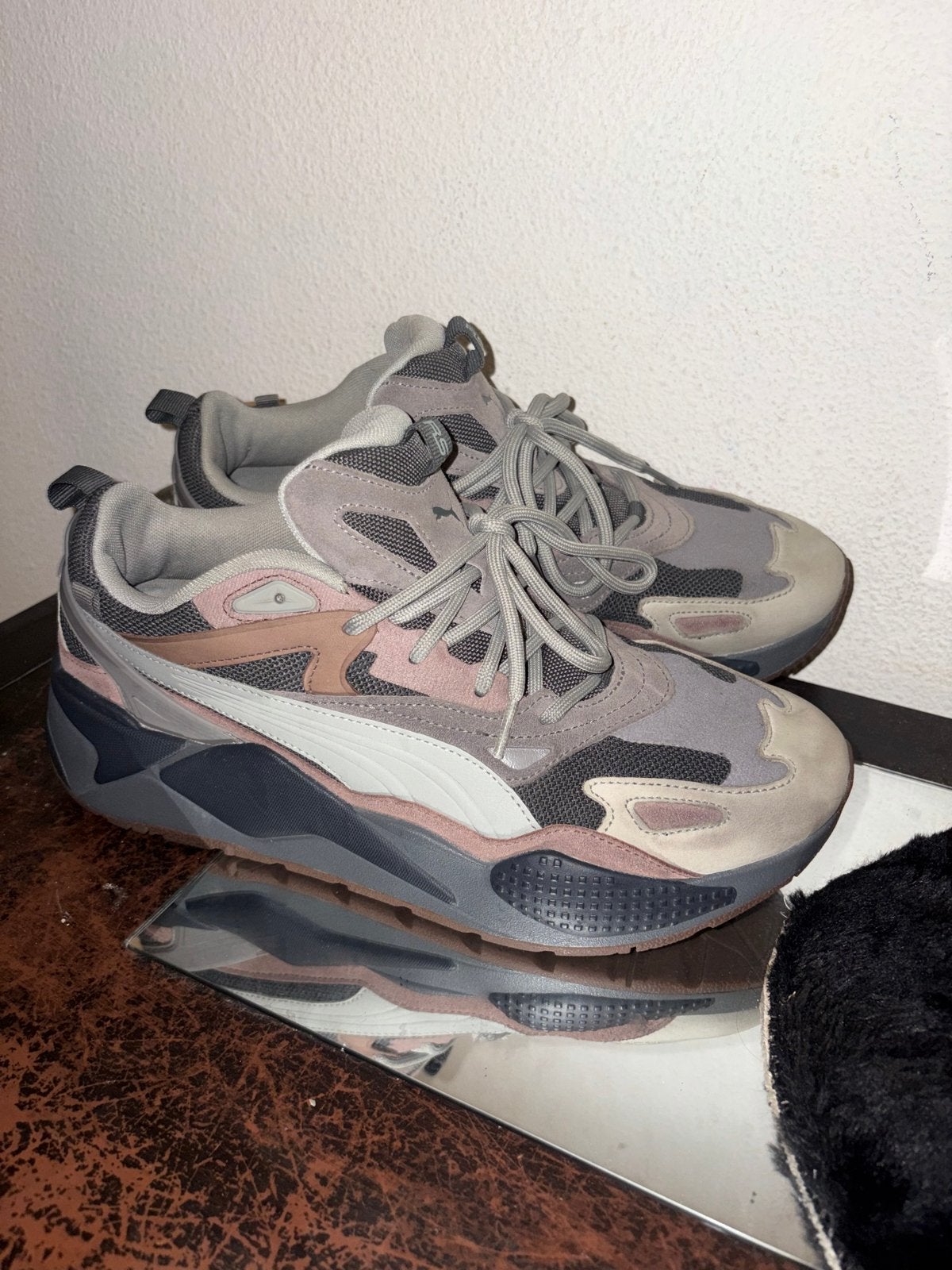 Puma RS-X3 Sneakers Grijs/paars - Maat 45, Kleding | Heren, Schoenen, Ophalen of Verzenden, Zo goed als nieuw, Overige kleuren