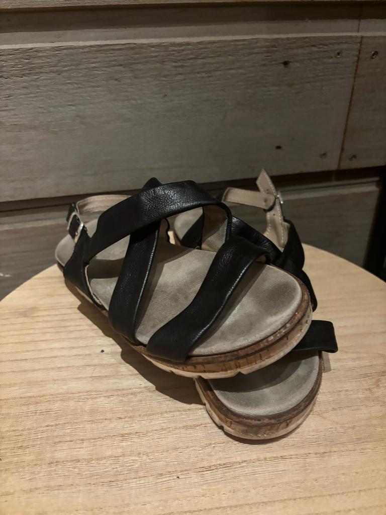 Sandalen Feyn, Zwart, Gedragen, Sandalen of Muiltjes, Ophalen of Verzenden
