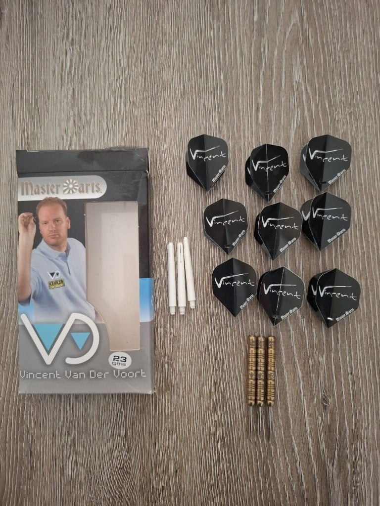 Vincent van der Voort Masterdarts 23 gram ZO GOED ALS NIEUW, Sport en Fitness, Darts, Ophalen, Zo goed als nieuw, Pijlen