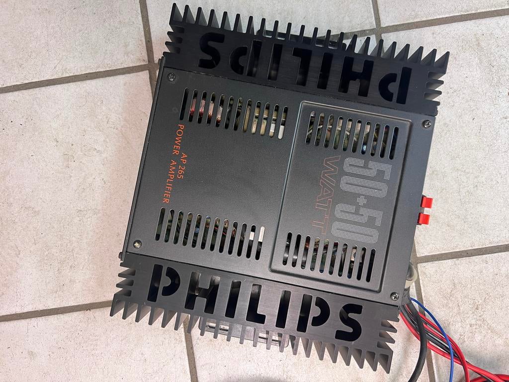 Philips AP265 Power Amplifier 50+50 Watt, Ophalen of Verzenden, Gebruikt