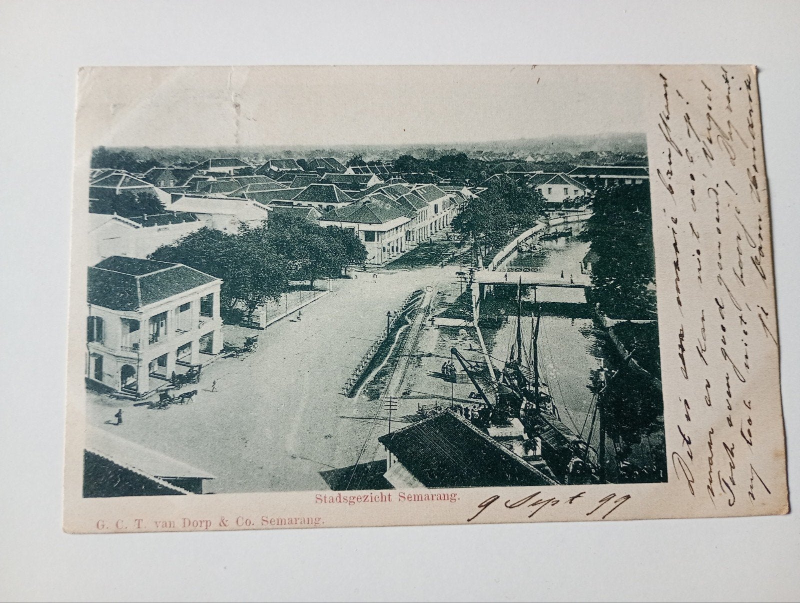 Nederlands Indië Semarang 1899, Verzamelen, Ophalen of Verzenden, Voor 1920, Gelopen, Buiten Europa