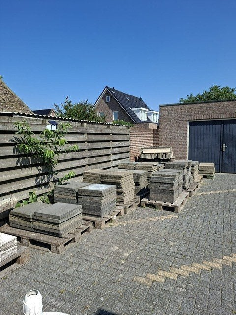 Terras tegels  GRATIS, Tuin en Terras, Ophalen, Gebruikt, 10 m² of meer, Beton