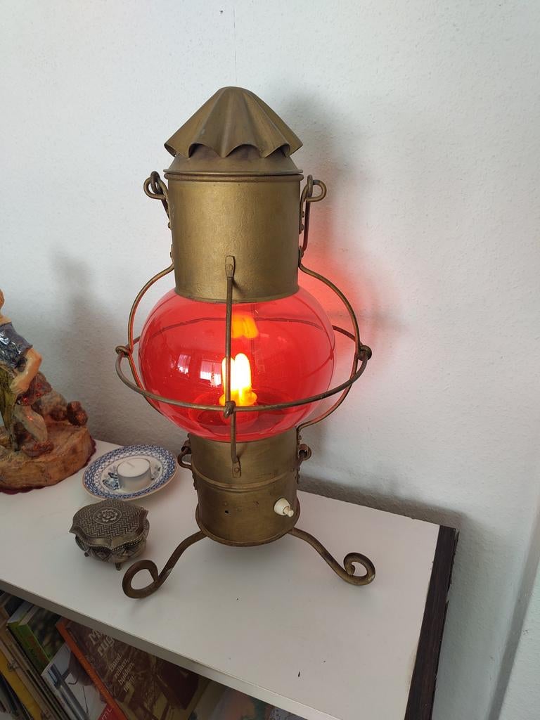Antieke bollamp, Antiek en Kunst, Antiek | Lampen, Ophalen