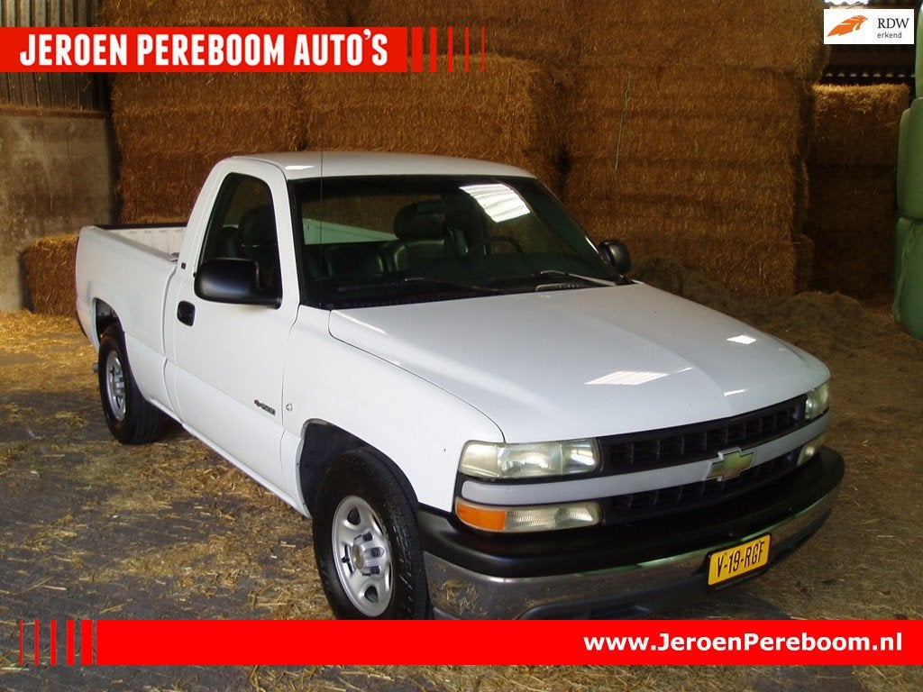 Chevrolet SILVERADO 1500 Shortbed, V8 Automaat Uniek lage mi, Auto's, Achterwielaandrijving, Gebruikt, Wit, Geïmporteerd