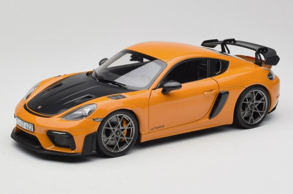 Porsche Cayman GT4 RS Weissach Bruin 2023 1/18 NOREV 187252