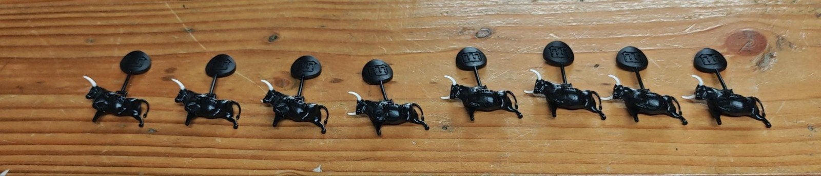Set van 8 stieren (Torres Sangre de Toro), Ophalen, Gebruikt