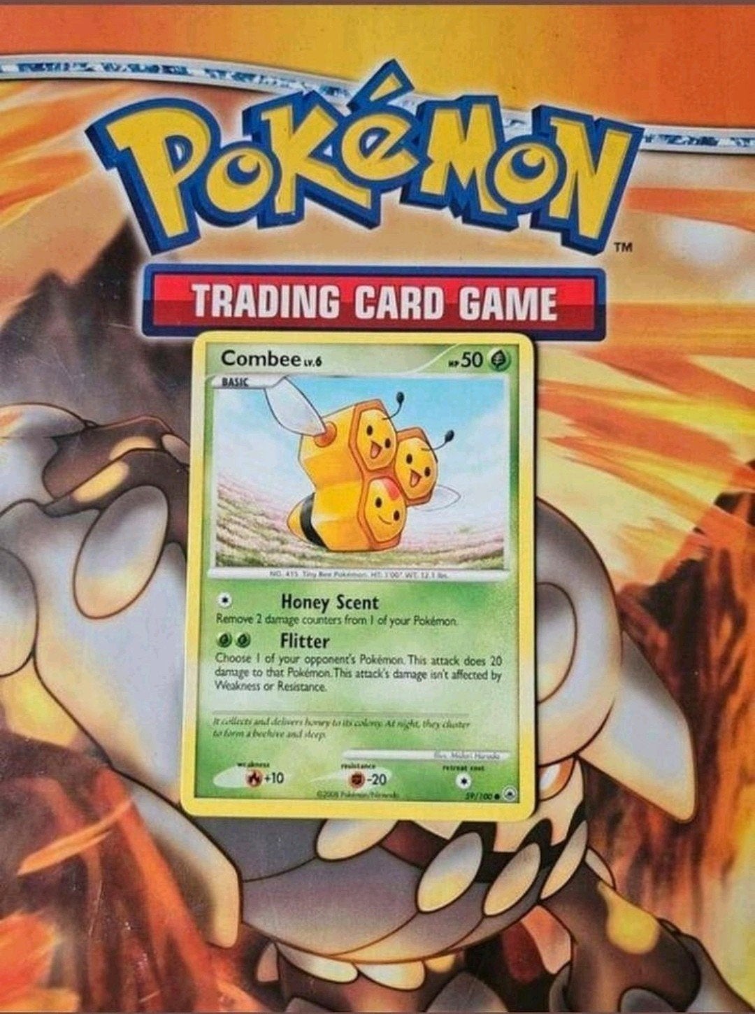 Combee 59/100 Diamond&Pearl Majestic Dawn pokemon kaart, Ophalen of Verzenden, Gebruikt, Losse kaart