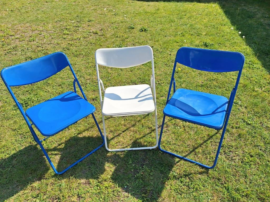 3 ikea klapstoeltjes, Caravans en Kamperen, Ophalen, Campingstoel
