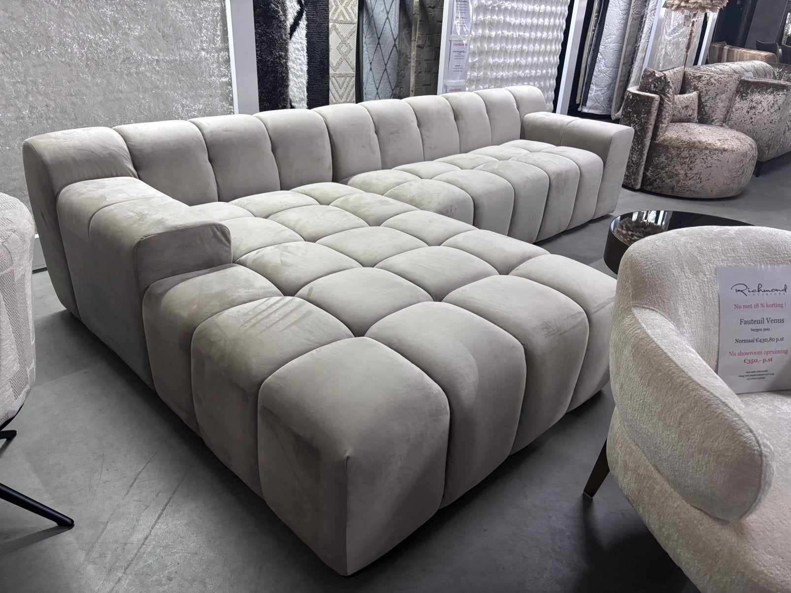 Loungebank Cube DIRECT leverbaar, Huis en Inrichting, Ophalen, Nieuw, 75 tot 100 cm, Rechte bank