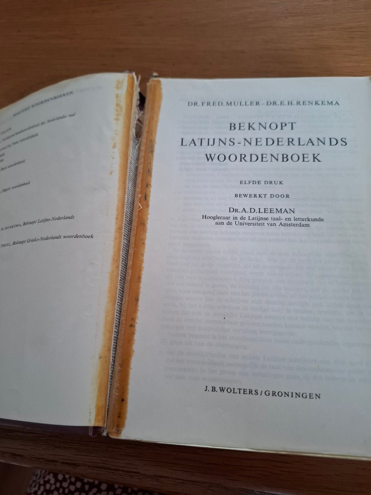 Beknopt Latijns-Nederlands woordenboek - Muller/Renkema, Ophalen of Verzenden