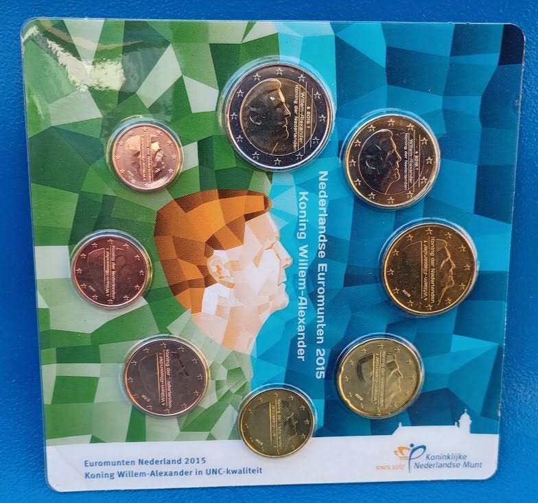 Officiële muntset uit 2015, Postzegels en Munten, Verzenden, Koningin Beatrix, Overige waardes