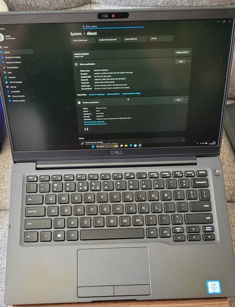 Dell Latitude 7400 Laptop, Computers en Software, Windows Laptops, Qwerty, Minder dan 2 Ghz, 14 inch, Ophalen of Verzenden